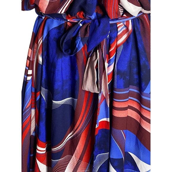 Love x Design Womens Spain Printed Maxi Dress Multi Sleeveless Plus Size 4X NWT - Picture 4 of 11